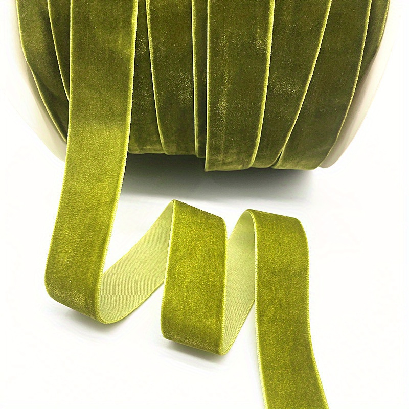 38mm Single Face Dark Green Velvet Ribbon for Handmade Gift