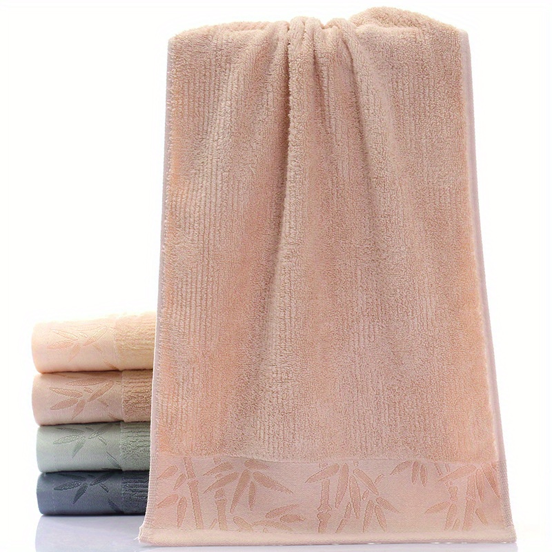 Soft Absorbent Bamboo Bath Towels Perfect For Hiking Camping - Temu