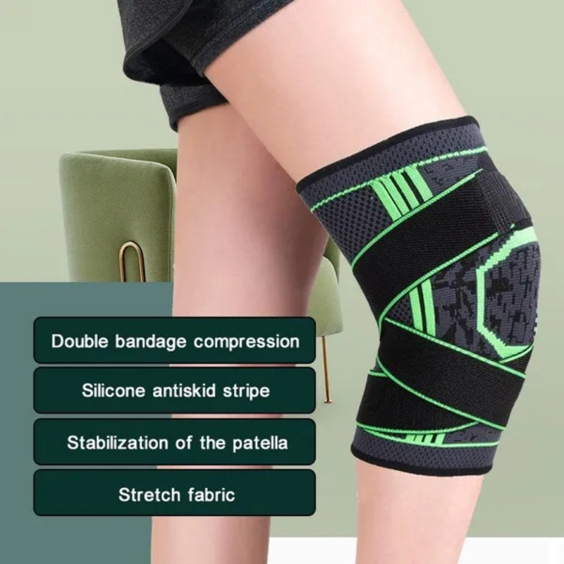 Cheap 1pc Elastic Compression Knee Support Pressure Bandage Volleyball Long  Knee Pads Cover Knee Brace Sleeve Pads Sports