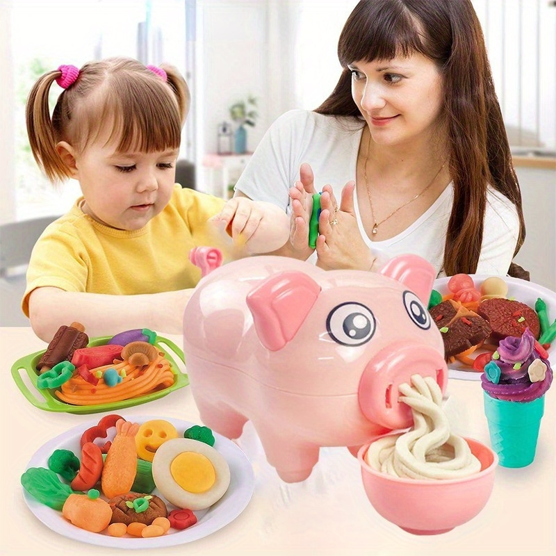 Toys Kitchen Set For Kids 3-8, Play Dough Set,playdough Tools,pretend  Cooking Food Play