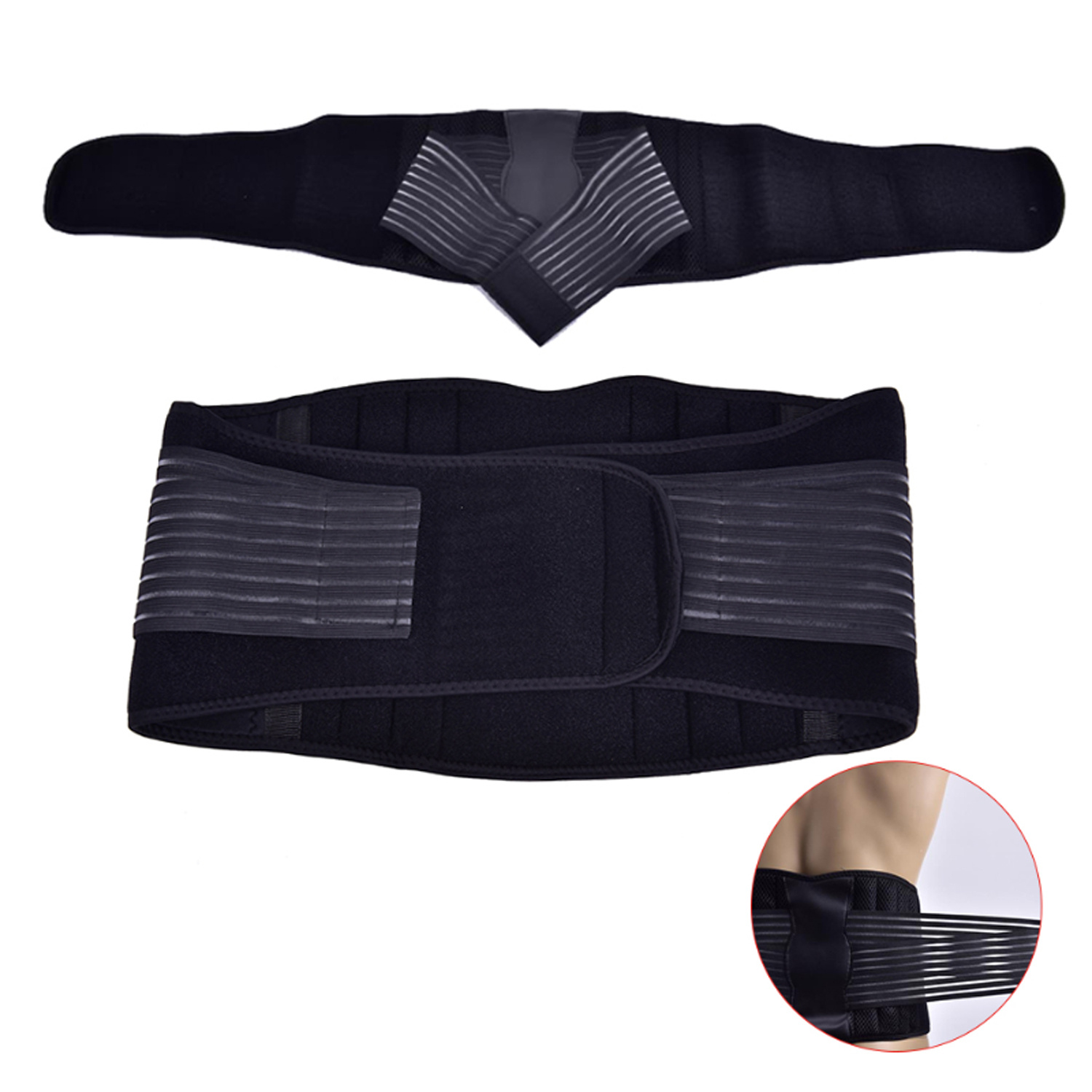 Order A Size Lumbar Lower Back Support Belt Brace Strap - Temu Canada