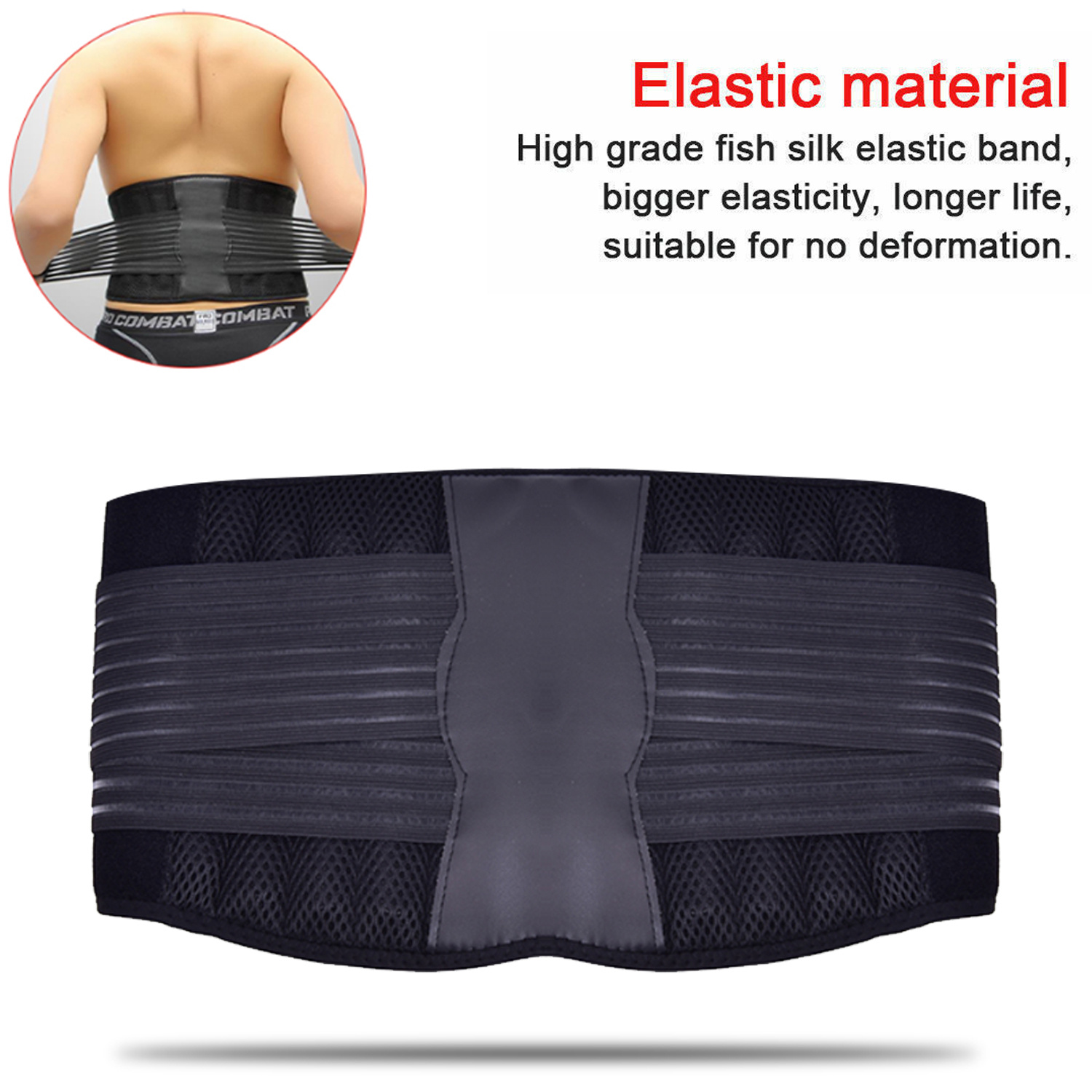 Order A Size Lumbar Lower Back Support Belt Brace Strap - Temu Canada