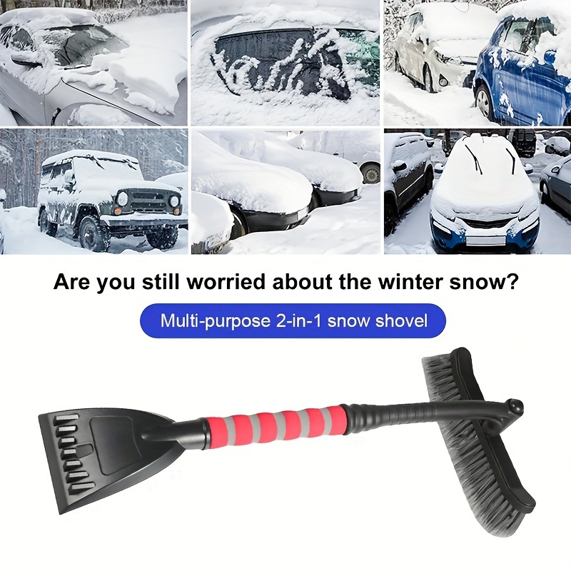 Brosse de nettoyage de voiture, grattoir à glace, pelle à neige