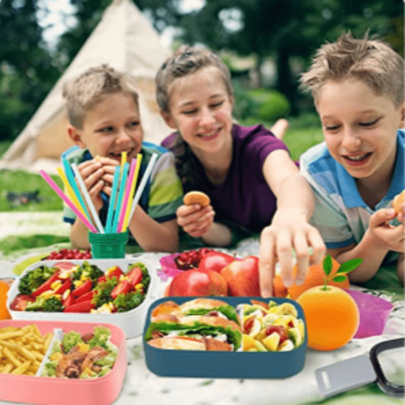 Healthy Snack Container with Flip-Top Lid