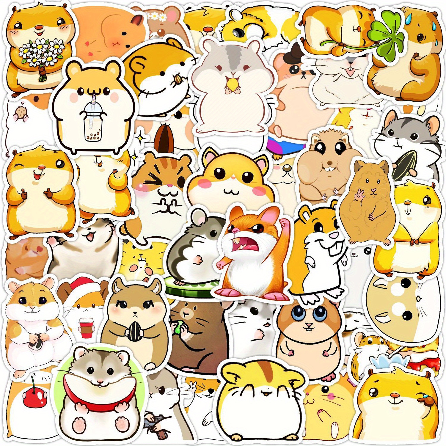 Small Hamster Cartoon Graffiti Stickers Cute Girly Style - Temu