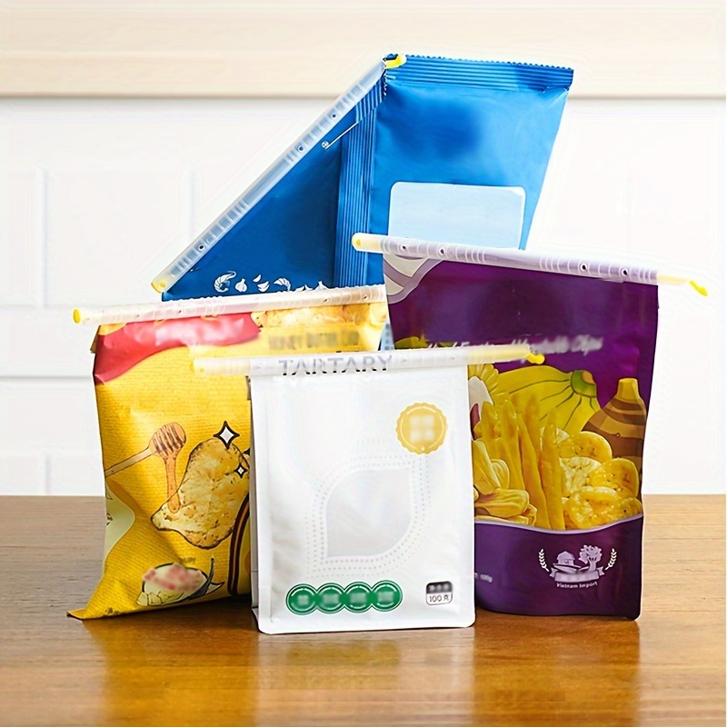 10 Kitchen Chip Snack Food Storage Sealing Bag Clips Clamps Multi