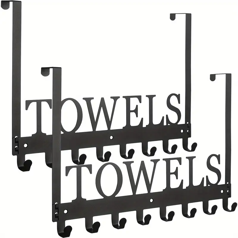 Over The Door Bathroom Organizer Door Hanger With Towel - Temu