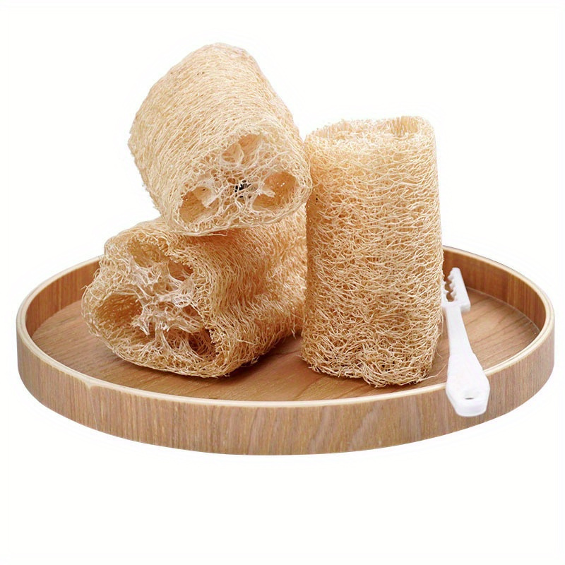 1pc, Loofah Dishwashing Cloth For Household Cleaning Natural Loofah Sponge Natural Loofah Dish Sponge For Dishwashing Pot Vegetable Scrubber For Kitchen