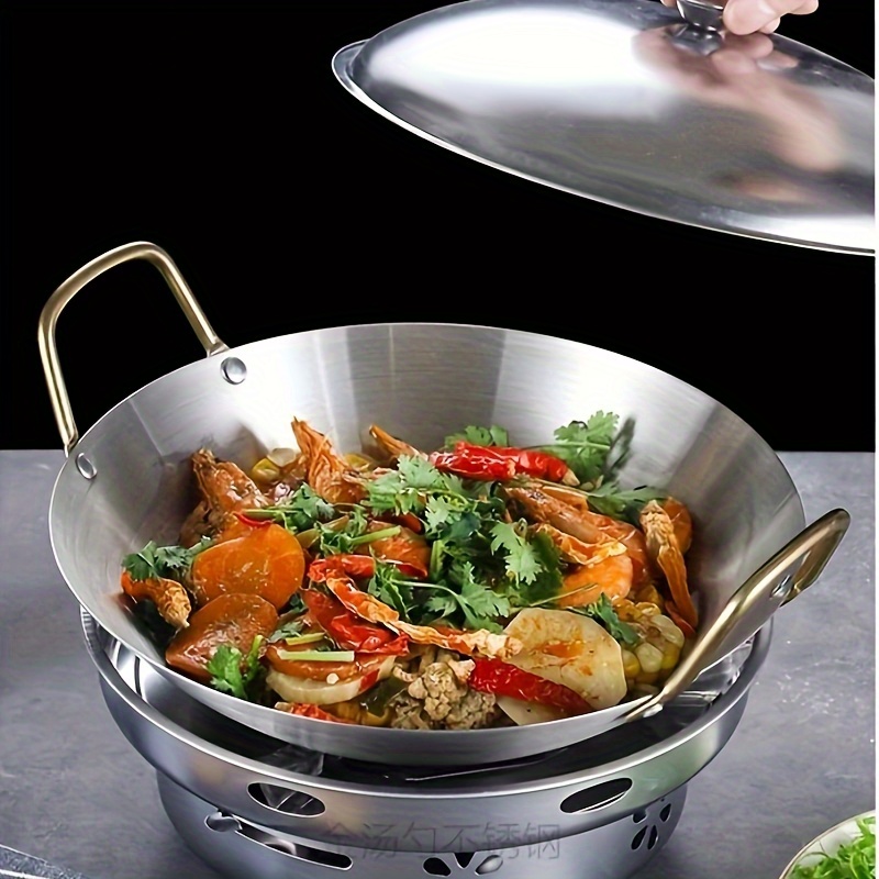Thickened Stainless Steel Alcohol Stove Seafood Cooker Flip - Temu