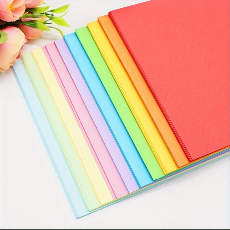  CreGear 40 Sheets Colored Cardstock, 10 Assorted Colors 8.5 x  11 Cardstock Paper, Cardstock 180gsm/65 lb Card Stock Colored Paper, Card  Stock Paper for Card Making, Crafting, Scrapbooking, Decors : Arts, Crafts  & Sewing