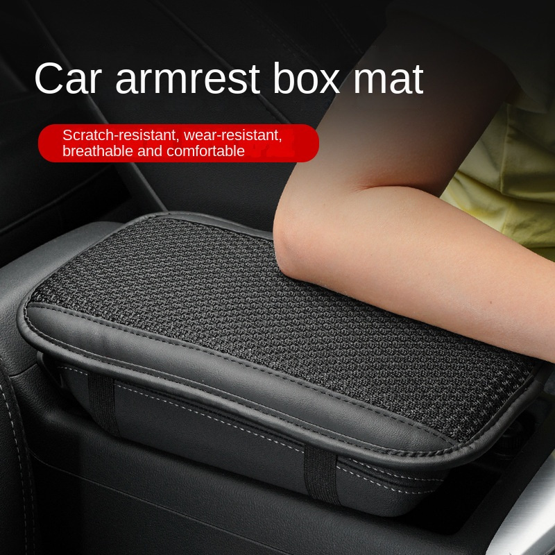 Car Armrest Box Pad Four Seasons Universal Breathable - Temu