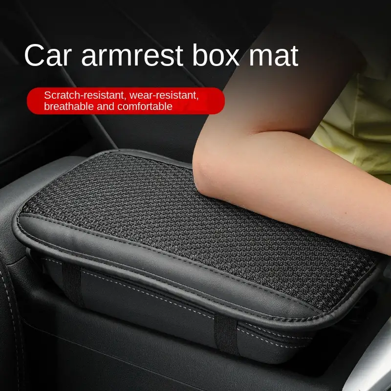 Car Armrest Box Pad Four Seasons Universal Breathable - Temu