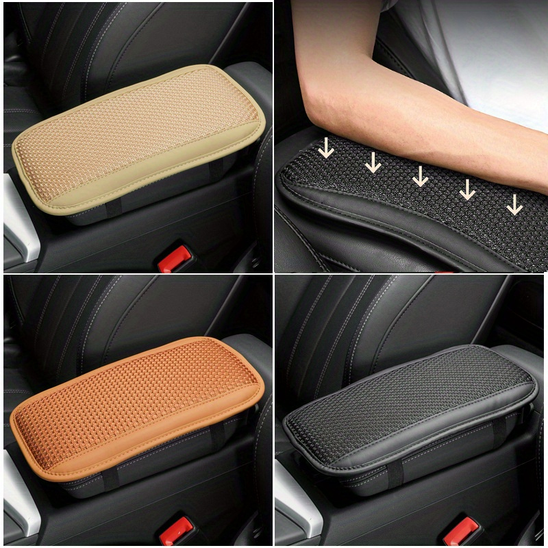 Four Seasons Universal Car Armrest Box Pad Fiber Leather