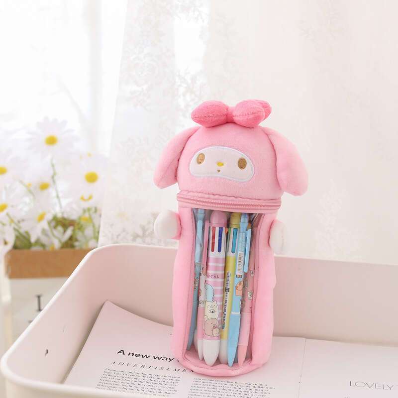 Cinnamoroll Melody Pen Cute Pencil Case Stationery Box Pu Pen Bag