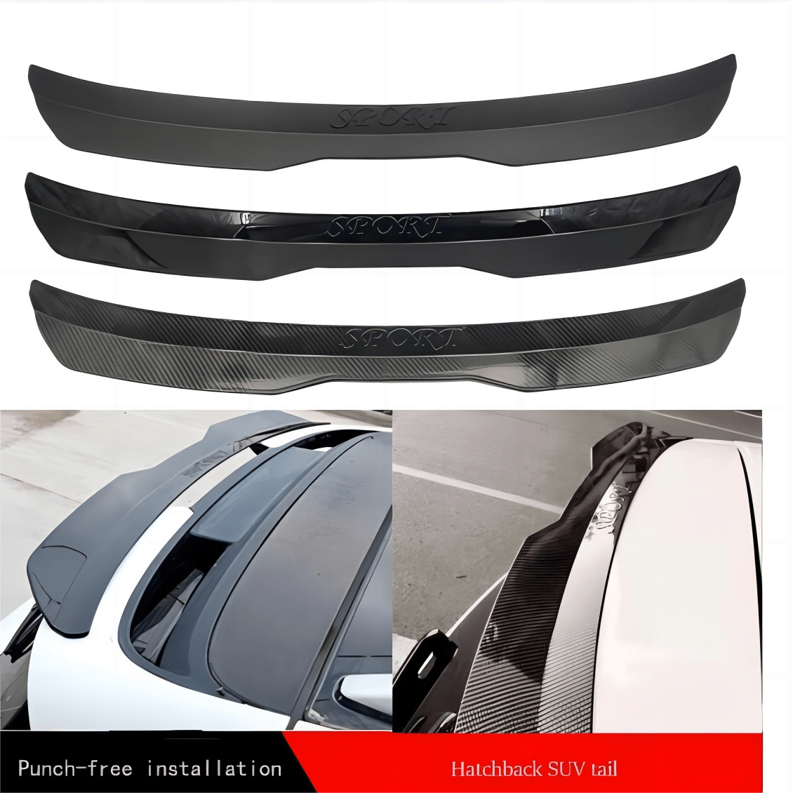 Universal Car Spoiler Wings Mostly Hatchback Suv Vehicles - Temu