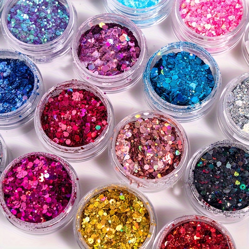2 Colors Body Glitter Face Glitters Body Sequins Shimmer - Temu