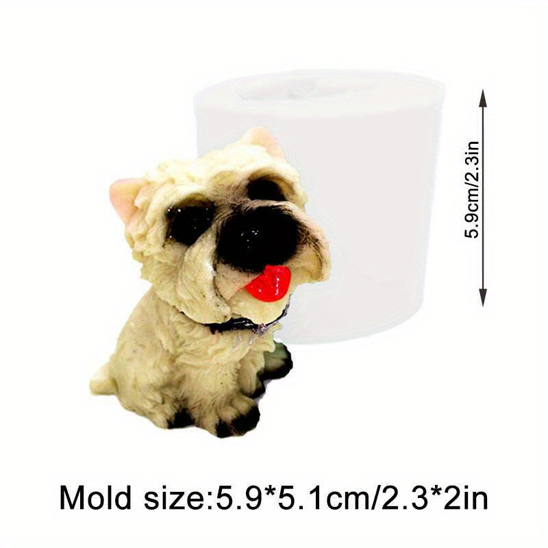 Pet Dog Chocolate Baking Mould, West Terrier Silicone Mold
