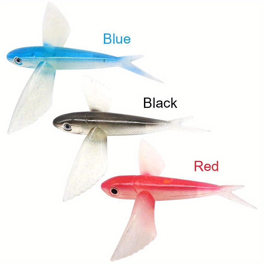 Bionic Flying Fish Crankbait Carp Artificial Soft Silicone - Temu