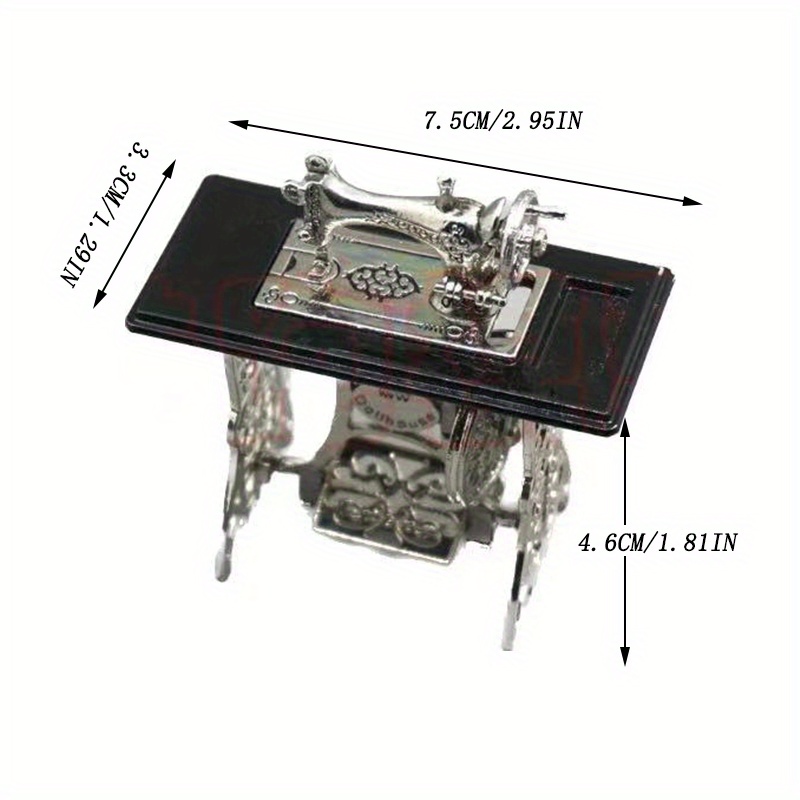 Mini Sewing Machine Toy Retro Model Decor
