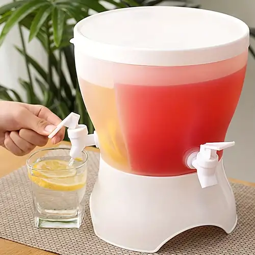 Plastic Drink Dispenser With Spout, Beverage Dispenser With Spigot, Juice  Dispensers For Parties, Juice Containers With Lids, Iced Beverage Tubs -  Temu