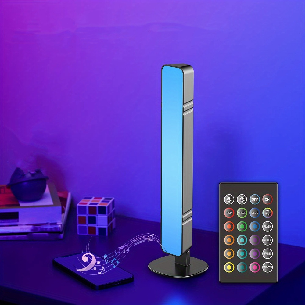 RGBICWW Barres lumineuses intelligentes LED avec 12 modes de scène et de  musique, barre lumineuse Bluetooth pour divertissement, PC, TV, décoration  de