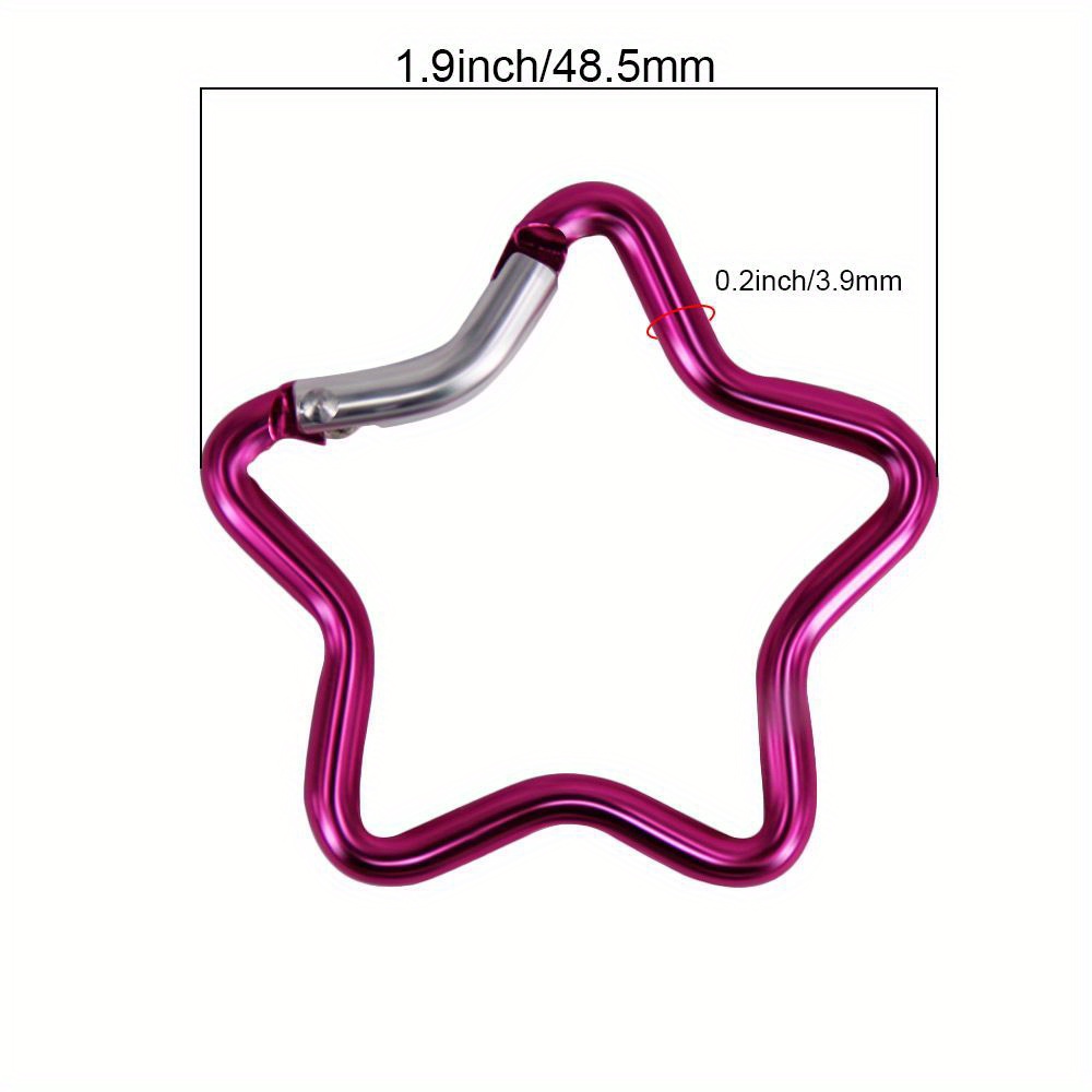 Five-pointed Star Shaped Carabiner Key Chain, Water Bottle Hanging Buckle,  Outdoor Camping Hiking Travel Climbing Accessories - Temu