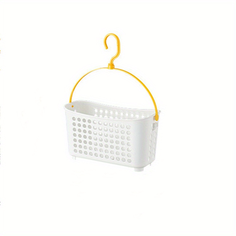 Plastic Hanging Shower Basket With Hook, Shampoo Shower Gel Holder Organizer,  Hanging Bathroom Caddy Organizer, Shower Caddy Basket, Bathroom Accessories  - Temu