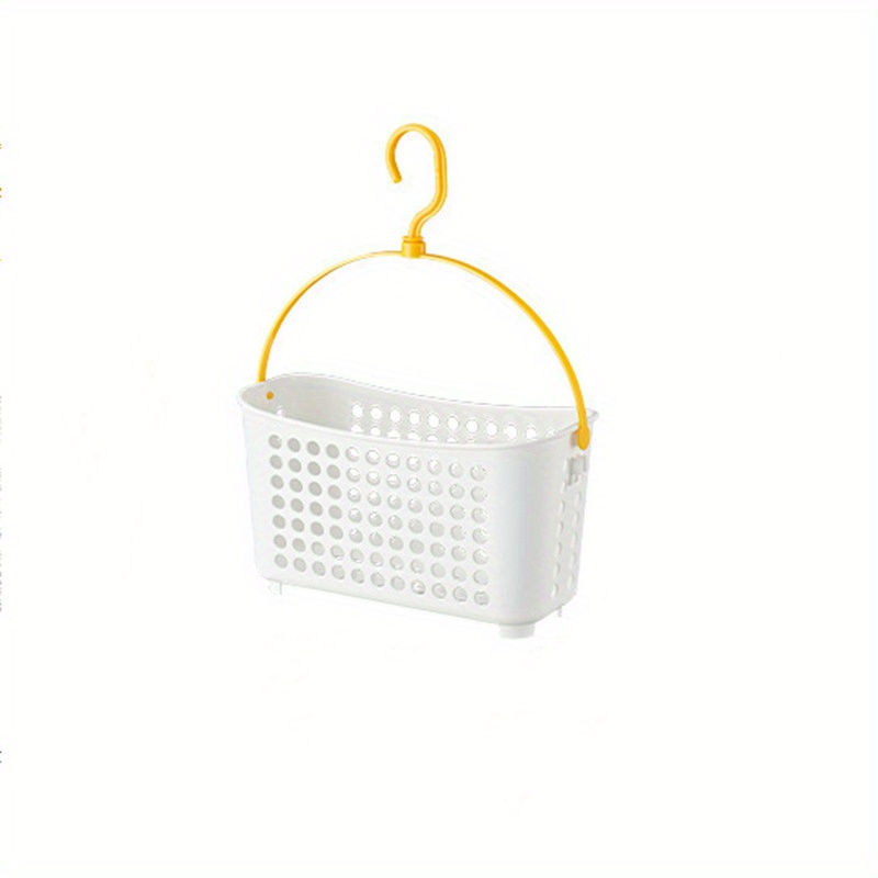 Plastic Hanging Shower Basket With Hook Shampoo Shower Gel - Temu