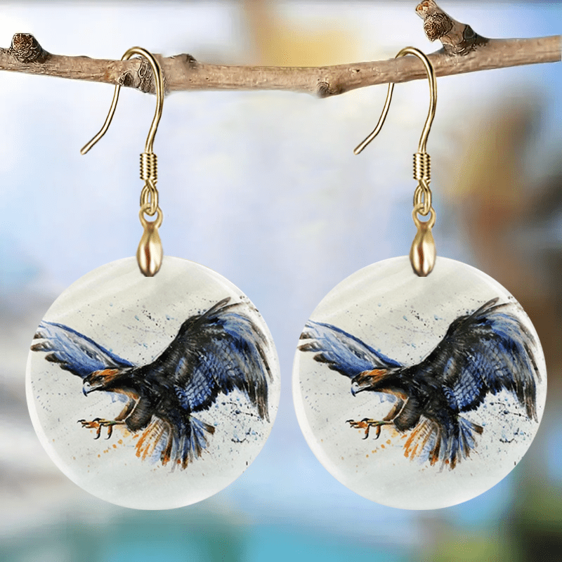 Bald hot sale eagle earrings