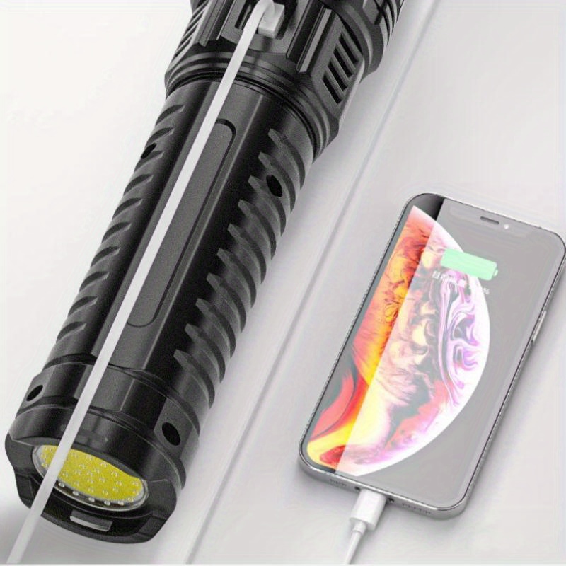 Battery Powered/usb Dual Use Flashlight, Variable Focus Led