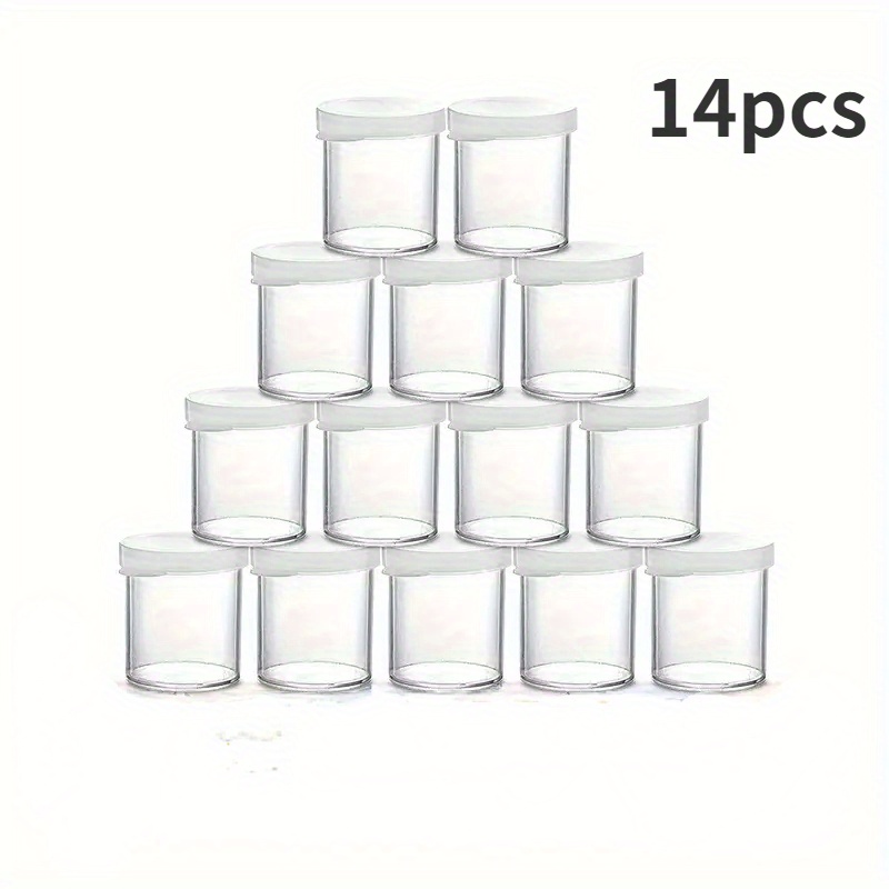 Mini Plastic Paint Cups With Lids Bulk Paint Container Cans - Temu