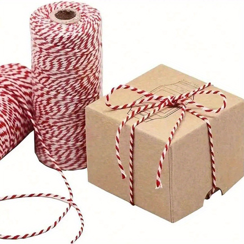 Tri-color Cotton Rope, Christmas Cotton Twine String Rope Cord For