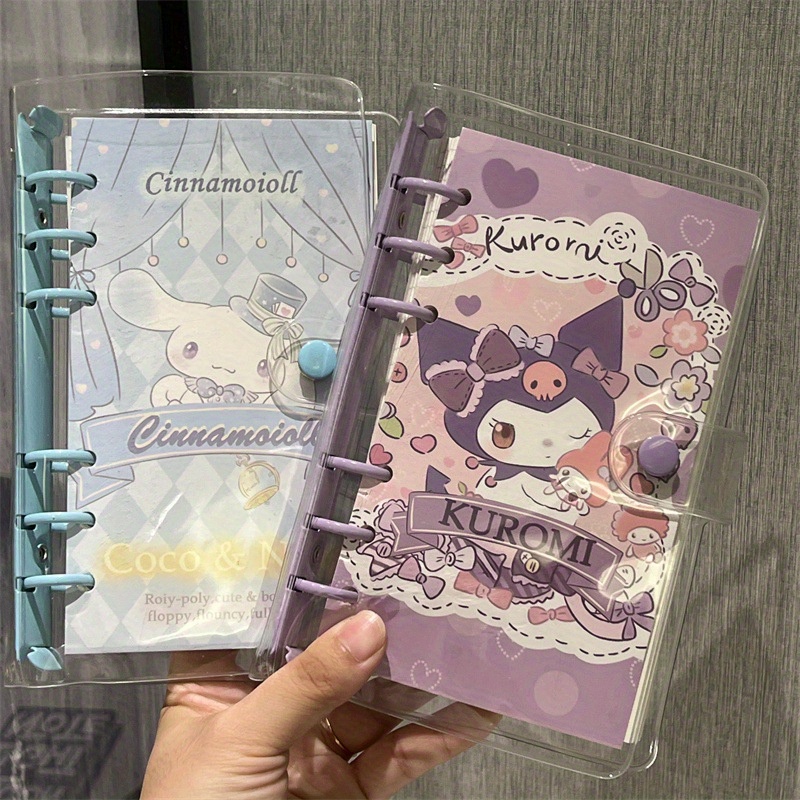 4pcs Kawaii Sanrio Cinnamoroll Kuromi Notebook Cute Cartoon