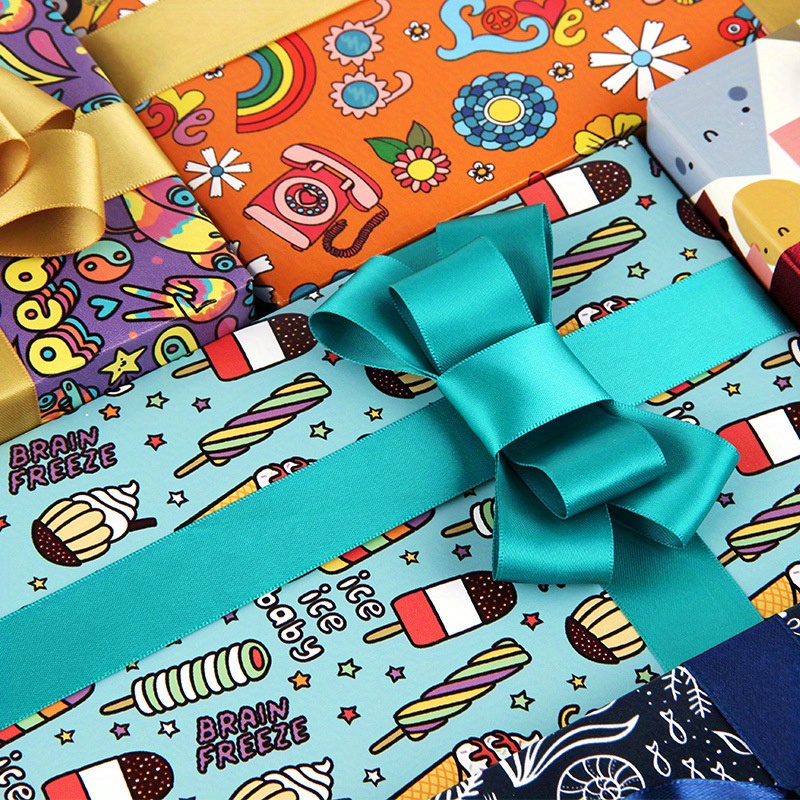 Halloween Theme Kraft Craft Paper Diy Gift Wrapping Paper - Temu