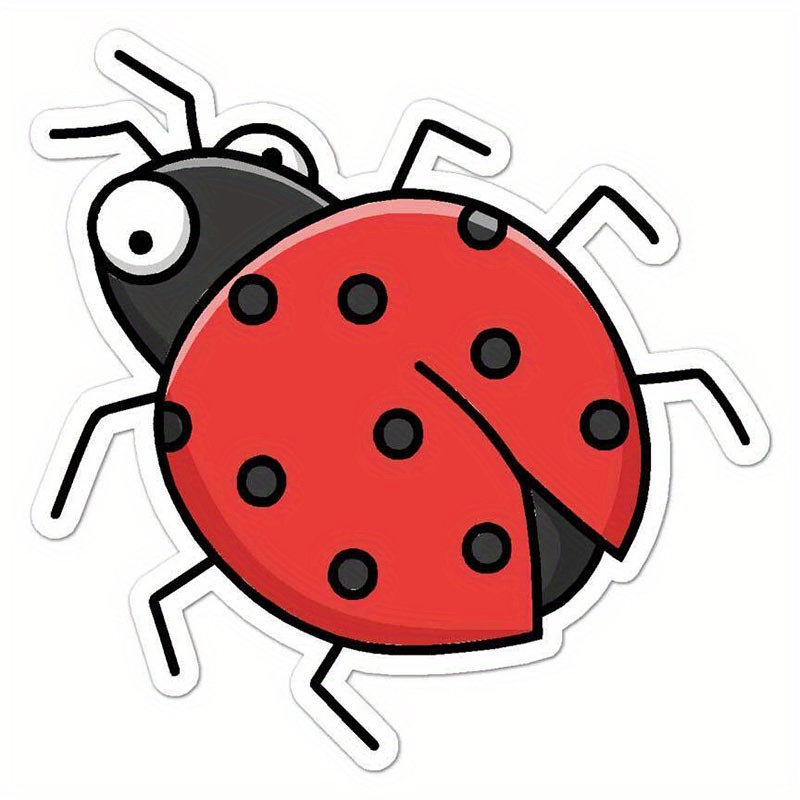 Ladybug Cartoon Insect Vinyl Decal Sticker Weather Resistant Long Life Can  Be Used For Decorative Contact Surfaces - Temu