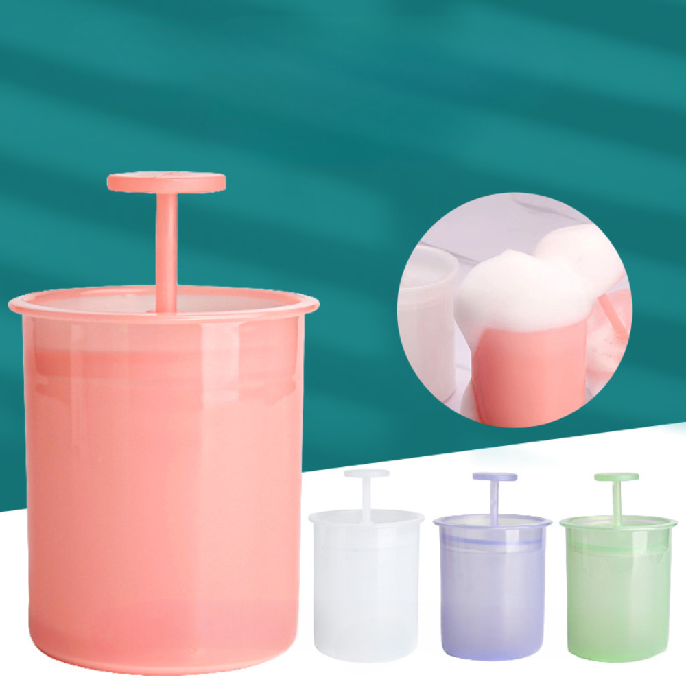 Portable Facial Cleanser Foam Maker Foam Make Cup Body Wash Bubble Maker  Press Bubbler Bubble Foamer For Face Clean Tool 