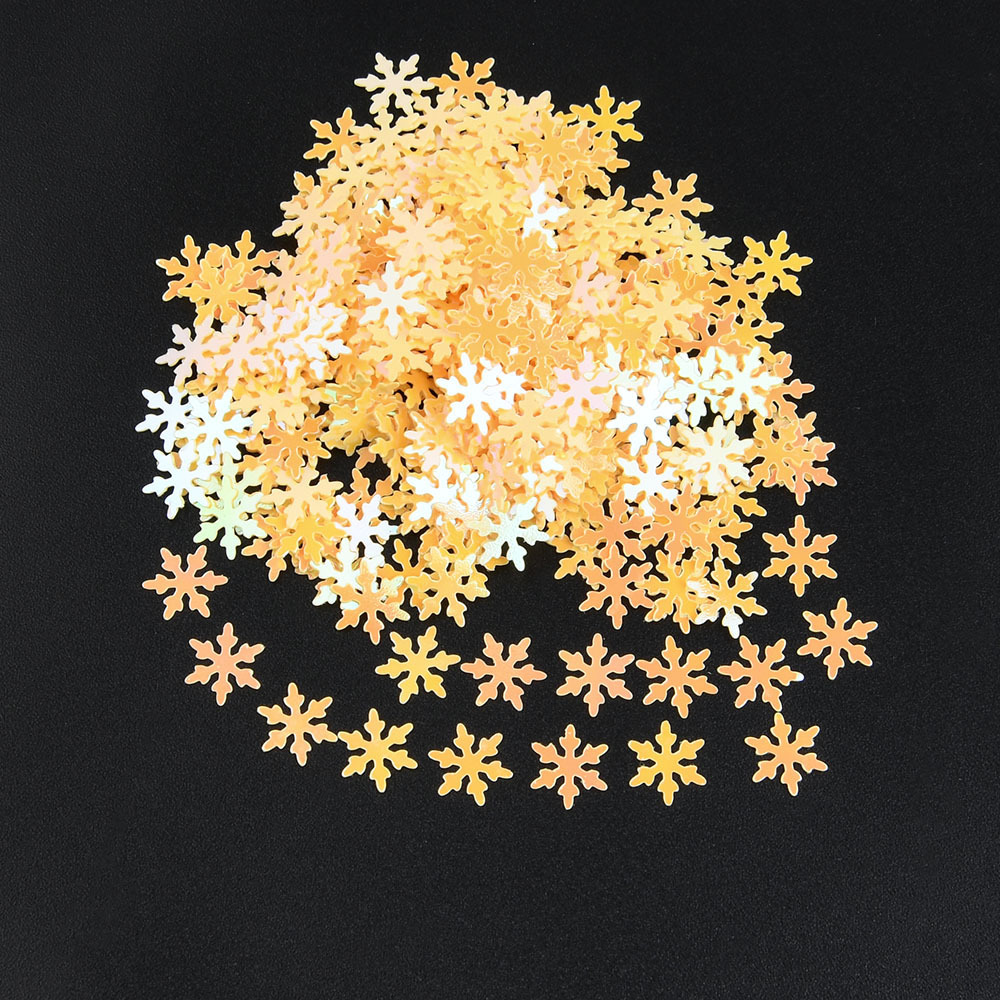 DIY Christmas Snowflakes Confetti Multi-color Snowflake Sequins