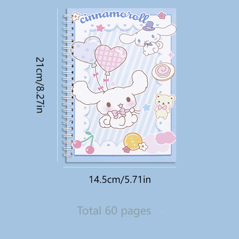 Cinnamoroll Kuromi Melody Coil Notepad 360° Loose - Temu