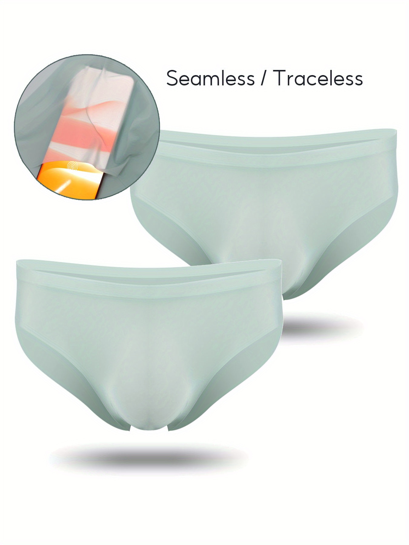 Asian Size Men's Underwear Ice Silk Seamless Thin Breathable - Temu