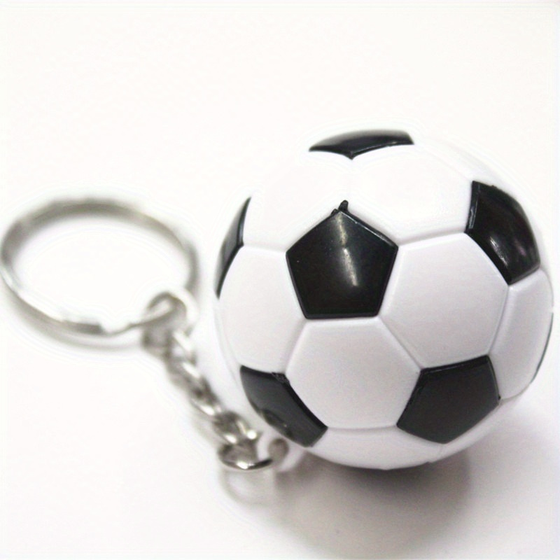 NUOBESTY Llaveros de fútbol de simulación, mini balón de fútbol, llaveros  de bola de estrés deportivos, colgantes para deportes de fútbol, recuerdos