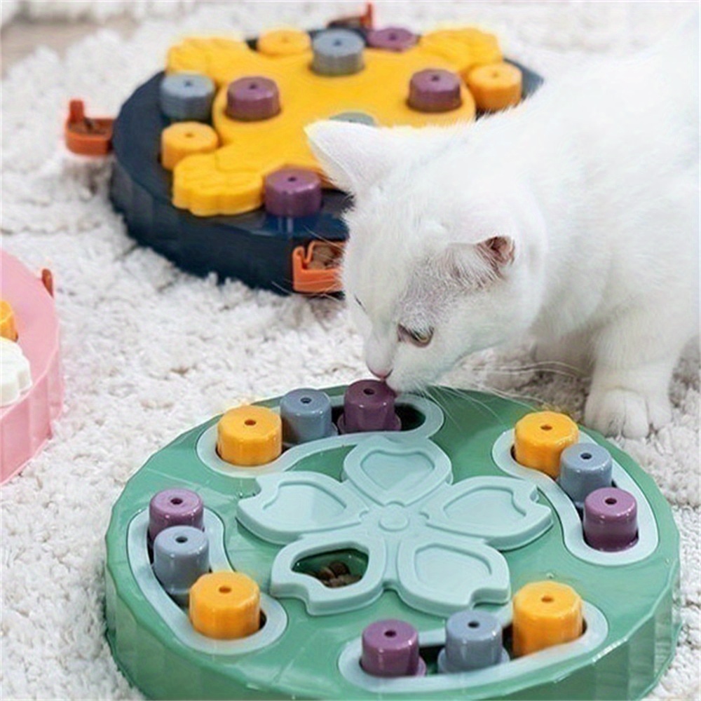 Slow Feeder Cat Bowl Fun Pet Puzzle Feeder Treat Maze Toy Cat Hunting  Feeder Treat Puzzle Toy For Iq Training And Mental Enrichm - Cat Toys -  AliExpress