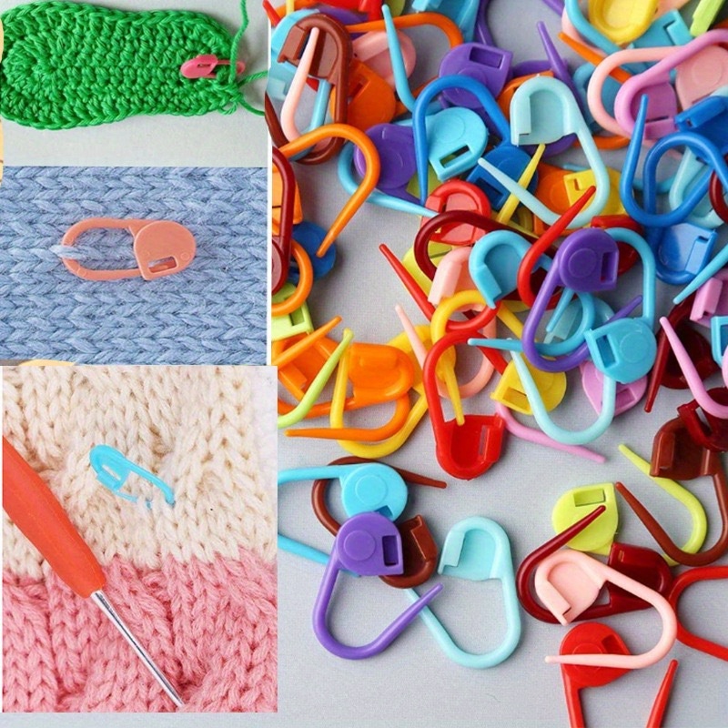Bag Mix Color Knitting Crochet Locking Stitch Crochet - Temu