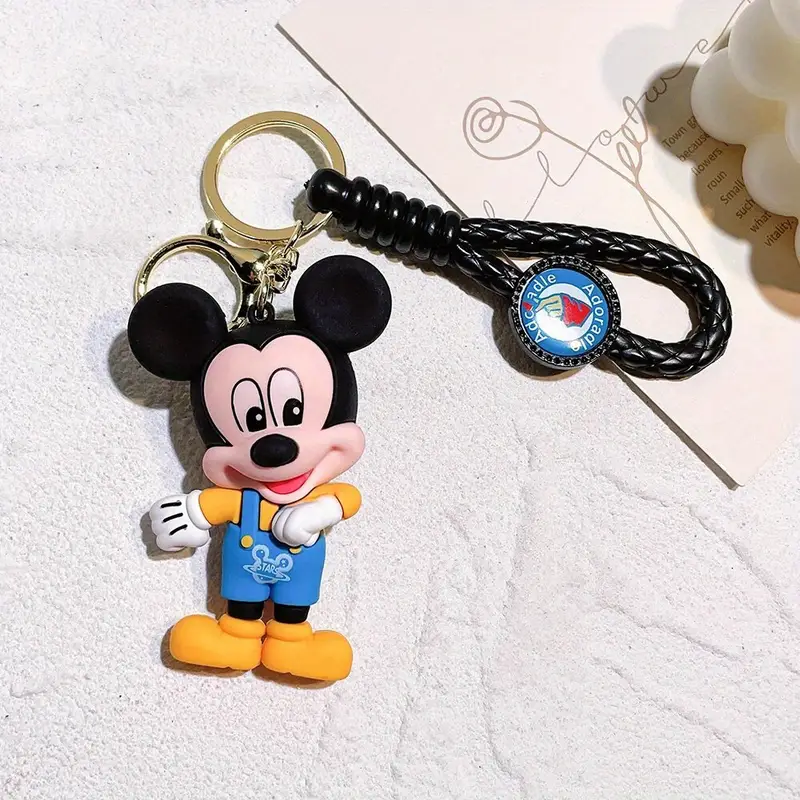 【Mesuca Disney Minnie Mouse Keychain, Cute Toy Key Chain Charms, Perfect Bag Decor Accessories,Temu