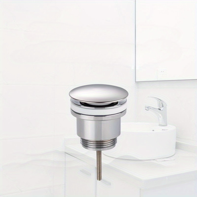 Válvula de Desagüe click clack, Tapón para lavabo de baño universal click  clack