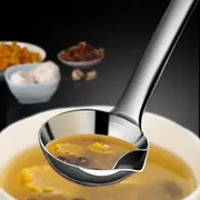 1pc 304 stainless steel oil insulation spoon stainless steel filter spoon kitchen soup ladle household oil insulation household kitchen tableware c9195 details 0