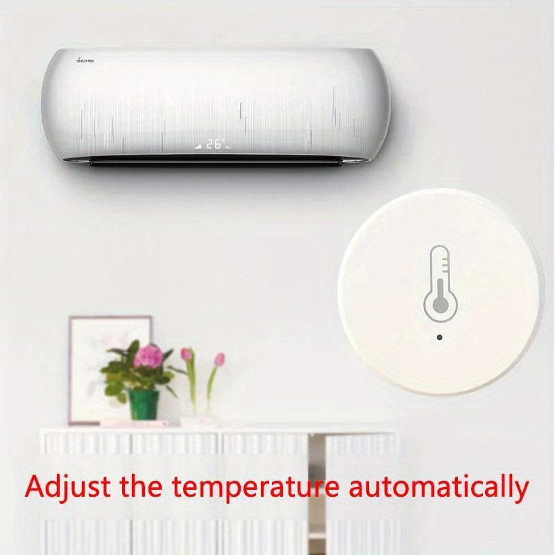 Tuya Real Time Zigbee Temperature And Humidity Sensor Work - Temu