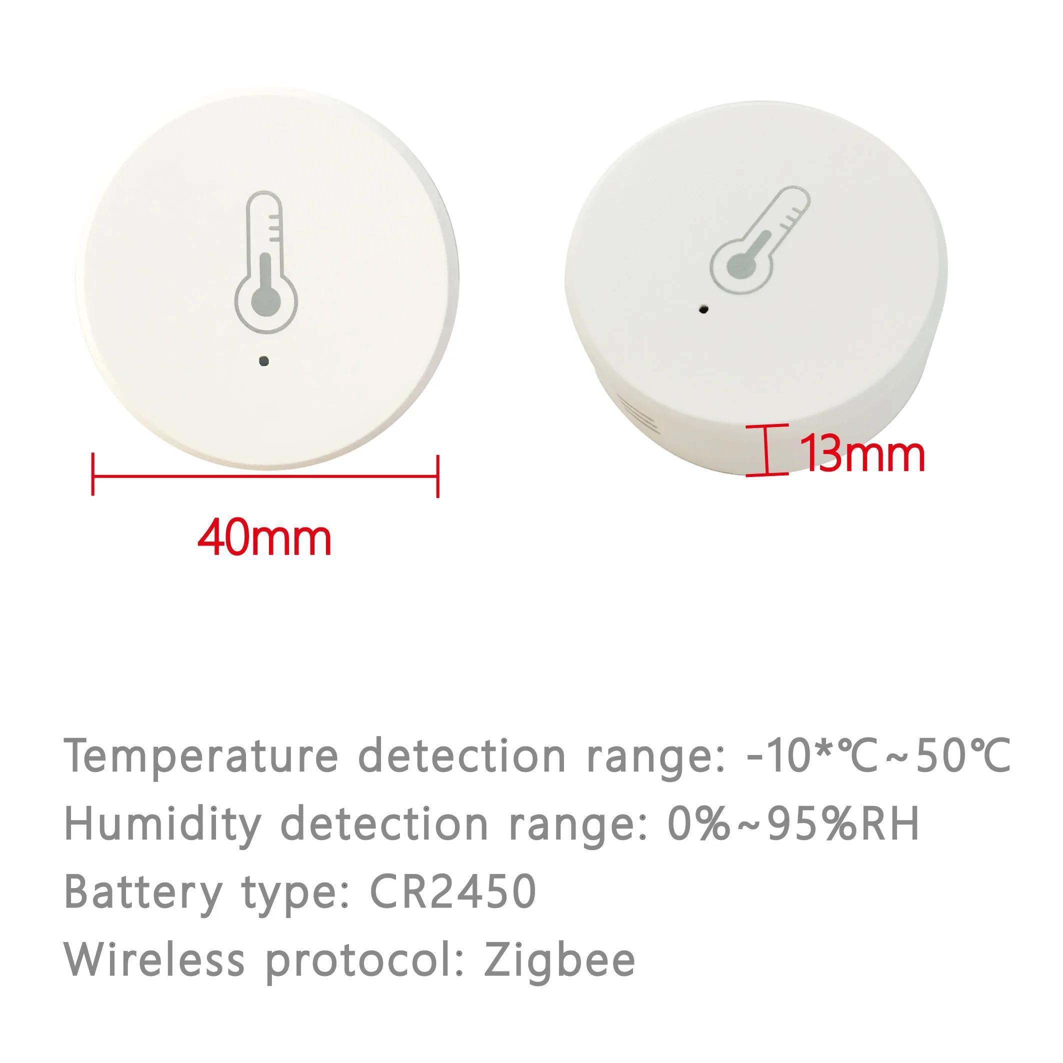 Tuya Real Time Zigbee Temperature And Humidity Sensor Work - Temu