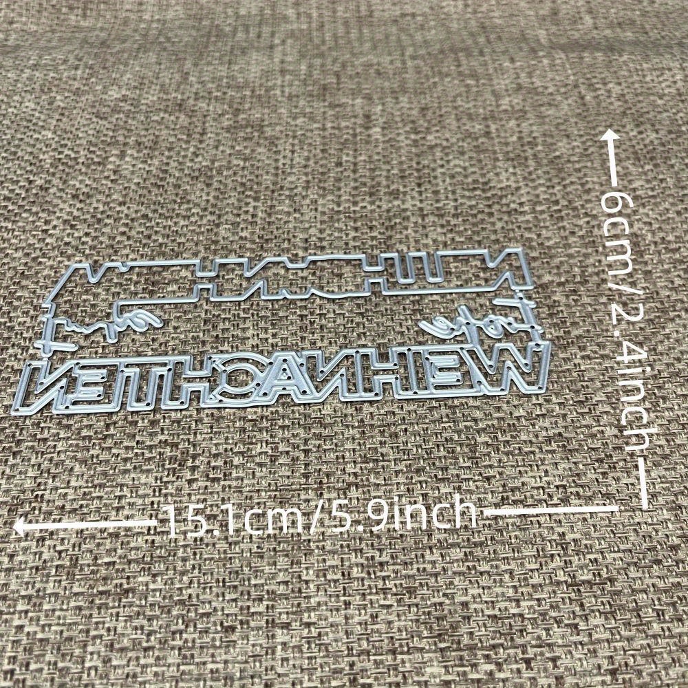 Craft Metal Stencil Mold Cutting Dies German Merry Christmas Die Cuts Album Paper Card Craft Embossing