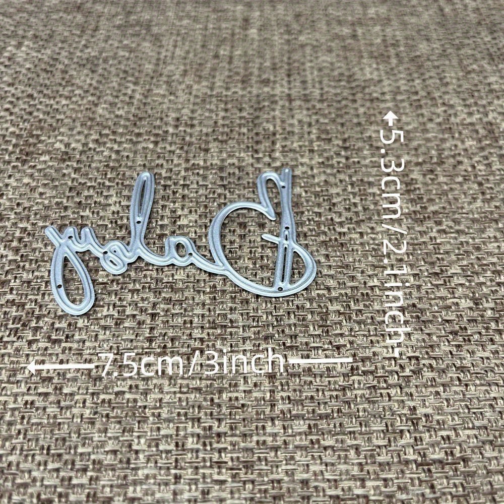 Newly Designed Metal Cutting Dies For Crafting, Perfect For Decorating Albums And Paper Cards With Baby-themed Letters.