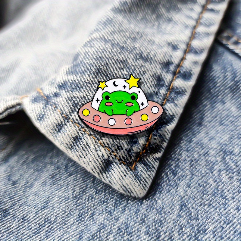 Cute Frog Astronauts Creative Enamel Pins Badges For Women Men, Suit Coat  Funny Brooches - Temu